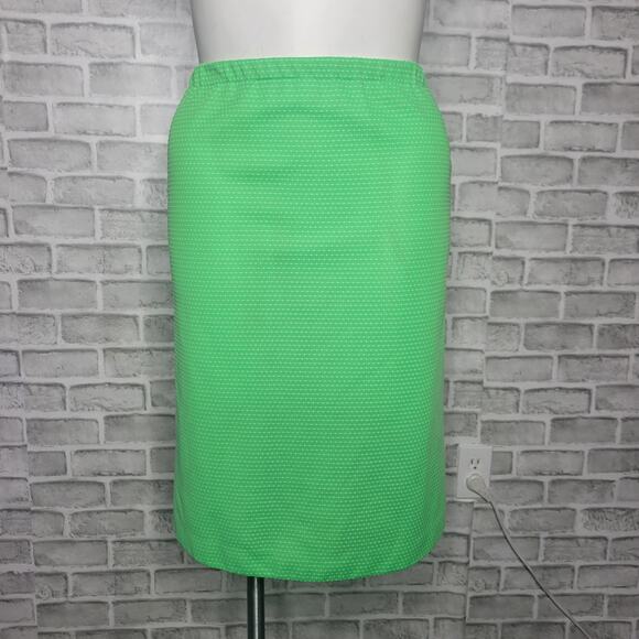 Vintage Neon Green/White Plaid & Polka Dot 3 Piece Set - Picture 7 of 10